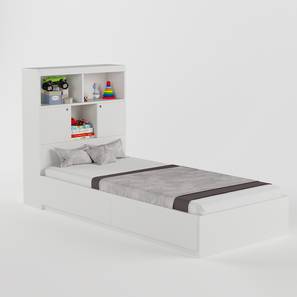 Kids Beds With Storage Design Ironhide Storage Bed (White, Matte Finish)