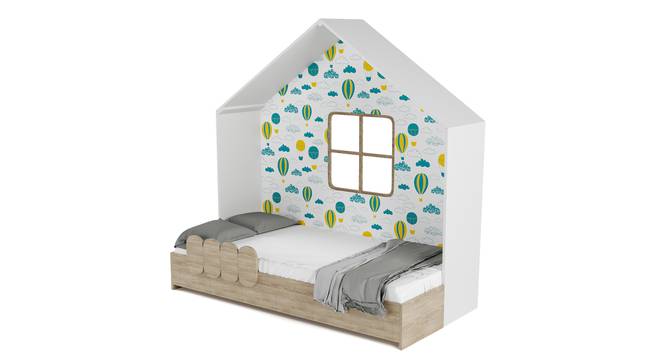 Little Hut Bed By Boingg! (Oak, Matte Finish) by Urban Ladder - Design 1 Side View - 349360