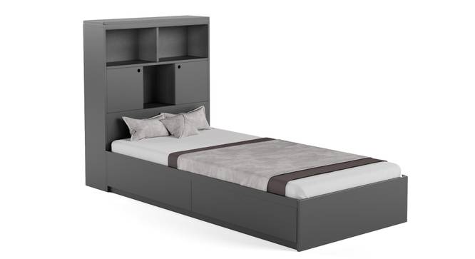 Ironhide Storage Bed By Boingg! (Grey, Matte Finish) by Urban Ladder - Design 1 Side View - 349365