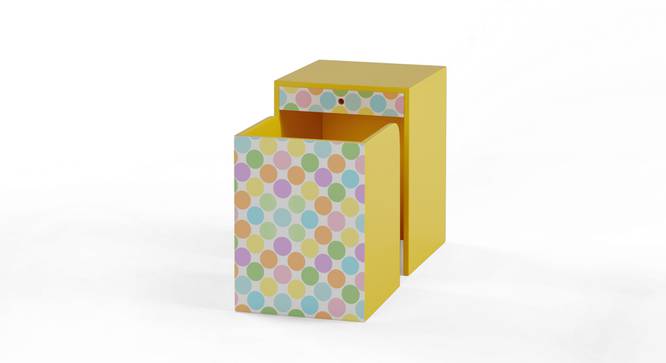 Maximus Study Table By Boingg! (Yellow, Matte Finish) by Urban Ladder - Design 1 Side View - 349417