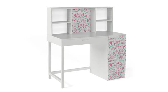 Pattern Play Study Table By Boingg! (White, Matte Finish) by Urban Ladder - Design 1 Side View - 349475