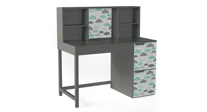 Pattern Play Study Table By Boingg! (Dark Grey, Matte Finish) by Urban Ladder - Design 1 Side View - 349476