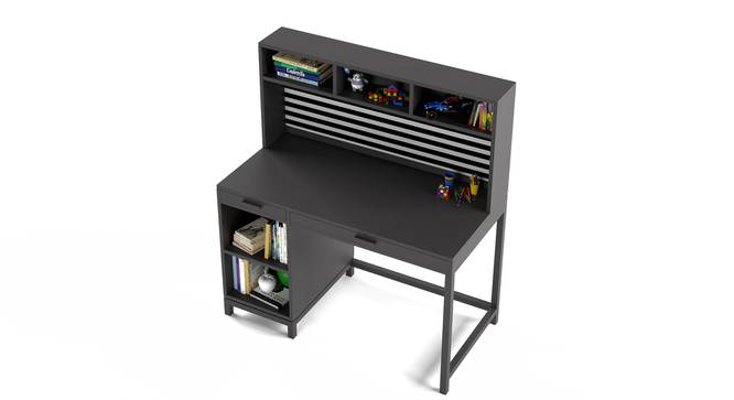Old Timer Study Table By Boingg! (Dark Grey, Matte Finish) by Urban Ladder - Design 1 Top Image - 349477