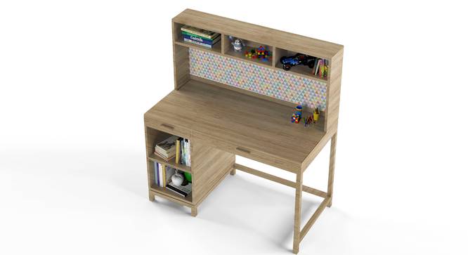 Old Timer Study Table By Boingg! (Oak, Matte Finish) by Urban Ladder - Design 1 Top Image - 349478