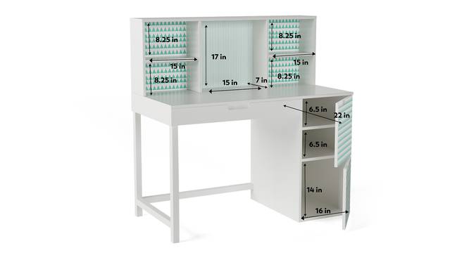 Pattern Play Study Table By Boingg! (White, Matte Finish) by Urban Ladder - Image 1 Design 1 - 349484