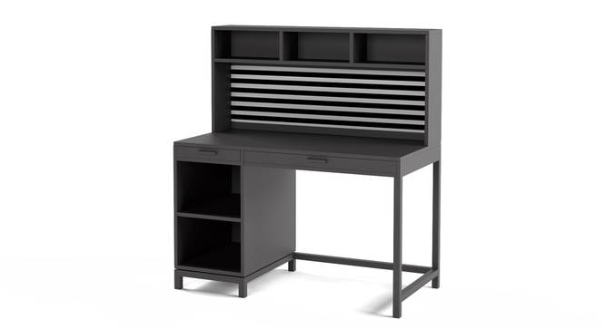 Old Timer Study Table By Boingg! (Dark Grey, Matte Finish) by Urban Ladder - Design 1 Side View - 349486