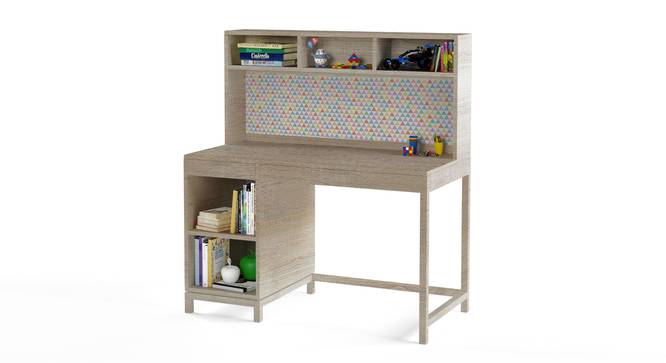 Old Timer Study Table By Boingg! (Oak, Matte Finish) by Urban Ladder - Design 1 Side View - 349487