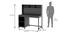 Old Timer Study Table By Boingg! (Dark Grey, Matte Finish) by Urban Ladder - Design 1 Dimension - 349516