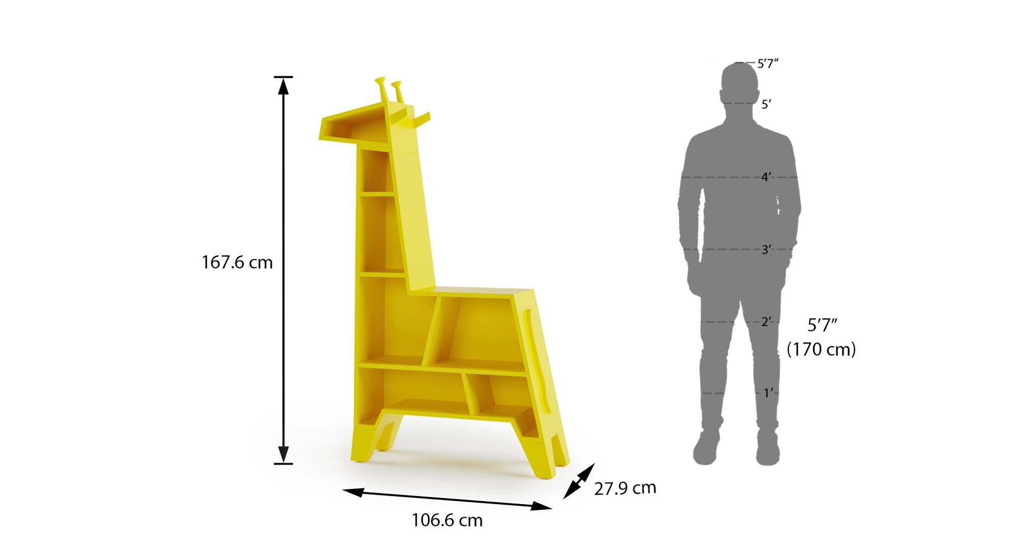 Melman The Giraffe Bookshelf Urban Ladder