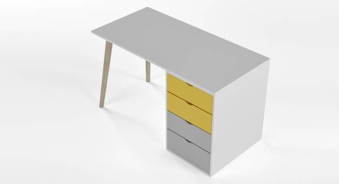Philosopher Study Table By Boingg! (Yellow, Matte Finish) by Urban Ladder - Design 1 Top Image - 349592