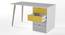 Philosopher Study Table By Boingg! (Yellow, Matte Finish) by Urban Ladder - Design 1 Side View - 349602