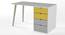 Philosopher Study Table By Boingg! (Yellow, Matte Finish) by Urban Ladder - Design 1 Side View - 349612