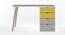 Philosopher Study Table By Boingg! (Yellow, Matte Finish) by Urban Ladder - Front View Design 1 - 349621