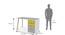 Philosopher Study Table By Boingg! (Yellow, Matte Finish) by Urban Ladder - Design 1 Dimension - 349629