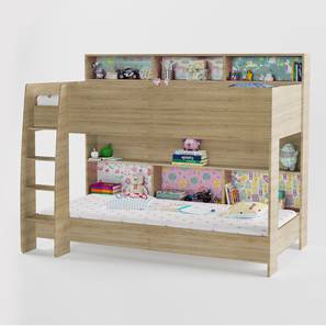 Bunk Beds In Hyderabad Design Engineered Wood Bunk Bed in Pink Colour