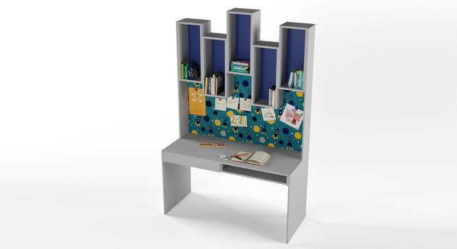 Roller Coaster Study Table By Boingg! (Light Grey, Matte Finish) by Urban Ladder - Design 1 Side View - 349667