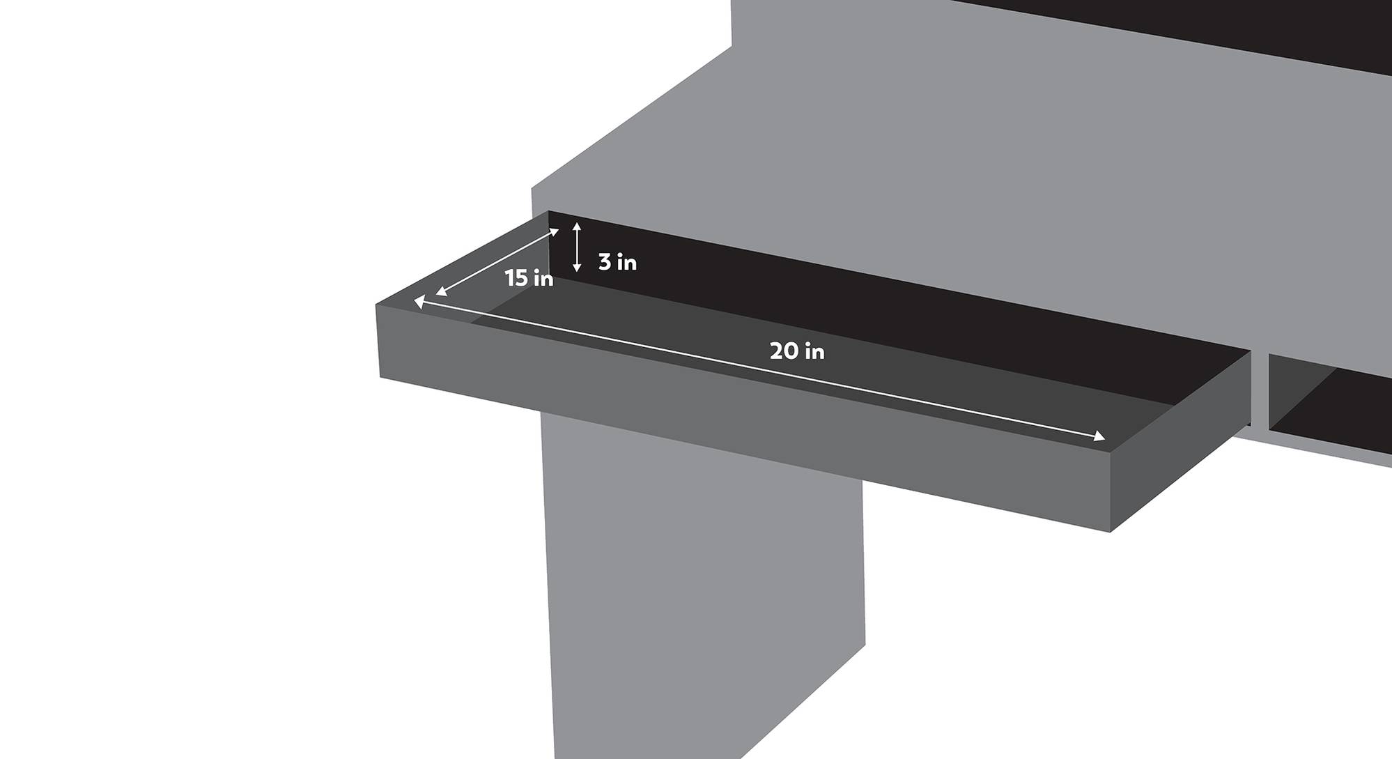 Roller Coaster Free Standing Engineered Wood Kids Table in Blue Colour