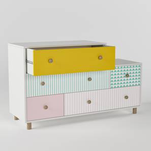 Kids Drawer Design Untangled Chest of Five Drawers (Matte Finish)