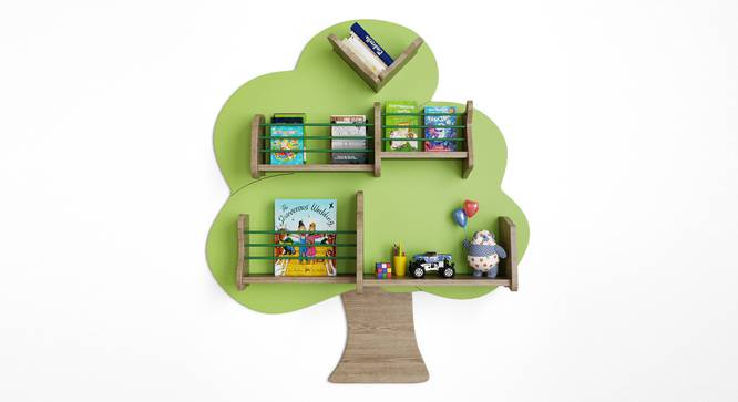 Wisdom Tree Wallshelf By Boingg! (Oak, Matte Finish) by Urban Ladder - Front View Design 1 - 349881