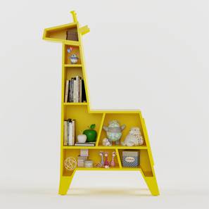 Kids Bookshelves Design Melman - The Giraffe Bookshelf (Yellow, With Shelves Configuration, Matte Finish)