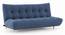 Palermo Sofa Cum Bed (Midnight Indigo Blue) by Urban Ladder - Cross View Design 1 - 350157