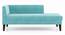 Sigmund Day Bed (Right Aligned, Icy Turquoise Velvet) by Urban Ladder - Front View Design 1 - 350185