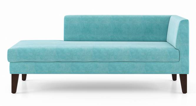 Sigmund Day Bed (Left Aligned, Icy Turquoise Velvet) by Urban Ladder - Front View Design 1 - 350192