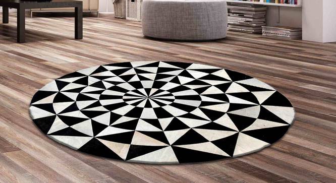 Crystal Carpet (Round Carpet Shape, 120 x 120 cm (48" x 48") Carpet Size) by Urban Ladder - Design 1 Full View - 350240