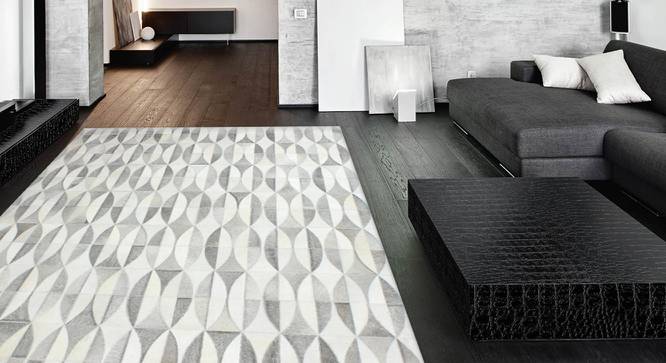 Kirky Carpet (Grey, Rectangle Carpet Shape, 244 x 152 cm  (96" x 60") Carpet Size) by Urban Ladder - Design 1 Full View - 350322