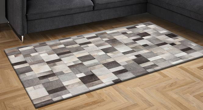 Nerve Carpet (Brown, Rectangle Carpet Shape, 122 x 183 cm  (48" x 72") Carpet Size) by Urban Ladder - Design 1 Full View - 350408