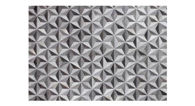 Dilox Rug (Grey, Rectangle Carpet Shape, 244 x 152 cm  (96" x 60") Carpet Size) by Urban Ladder - Front View Design 1 - 350424