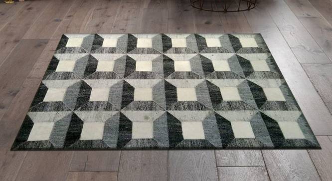 Alteza Rug (Grey, Rectangle Carpet Shape, 91 x 152 cm  (36" x 60") Carpet Size) by Urban Ladder - Design 1 Full View - 350707