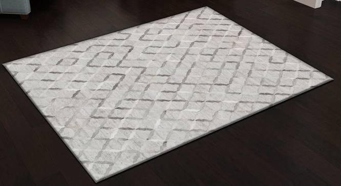 Biltz Rug (Grey, Rectangle Carpet Shape, 244 x 152 cm  (96" x 60") Carpet Size) by Urban Ladder - Design 1 Full View - 350714