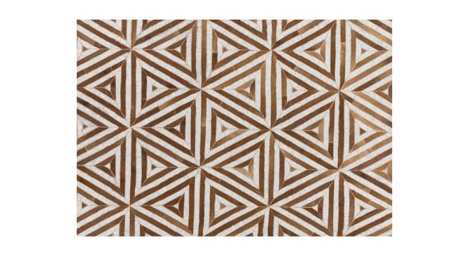 Pulze Rug (Brown, Rectangle Carpet Shape, 244 x 152 cm  (96" x 60") Carpet Size) by Urban Ladder - Front View Design 1 - 350724