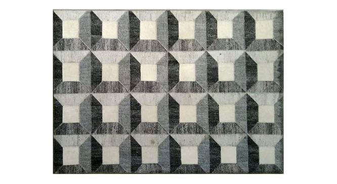 Alteza Rug (Grey, Rectangle Carpet Shape, 122 x 183 cm  (48" x 72") Carpet Size) by Urban Ladder - Front View Design 1 - 350733