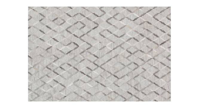 Biltz Rug (Grey, Rectangle Carpet Shape, 244 x 152 cm  (96" x 60") Carpet Size) by Urban Ladder - Front View Design 1 - 350739