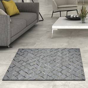 Rugs Design Grey Hairon Leather Carpet
