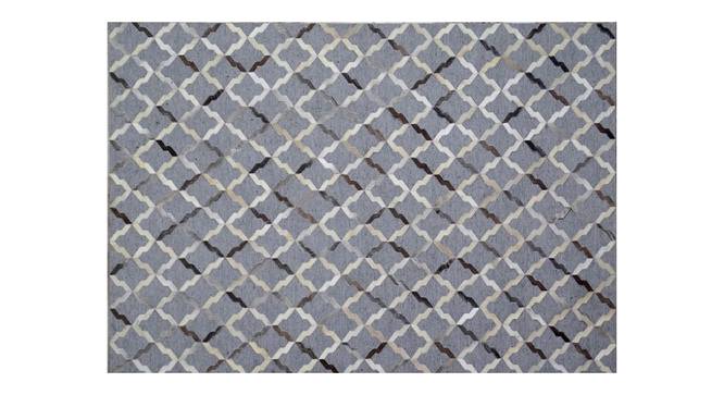 Dellin Rug (Grey, Rectangle Carpet Shape, 274 x 183 cm  (108" x 72") Carpet Size) by Urban Ladder - Front View Design 1 - 350855