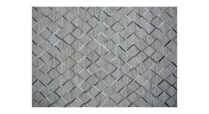 Elumx Rug (Grey, Rectangle Carpet Shape, 122 x 183 cm  (48" x 72") Carpet Size) by Urban Ladder - Front View Design 1 - 350858