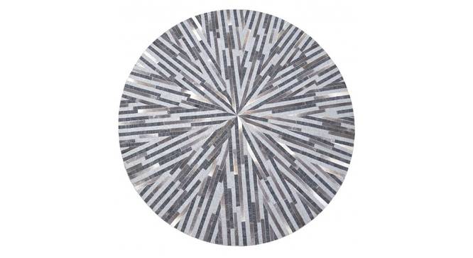 Oran Rug (Grey, Round Carpet Shape, 152 x 152 cm  (60" x 60") Carpet Size) by Urban Ladder - Front View Design 1 - 350934