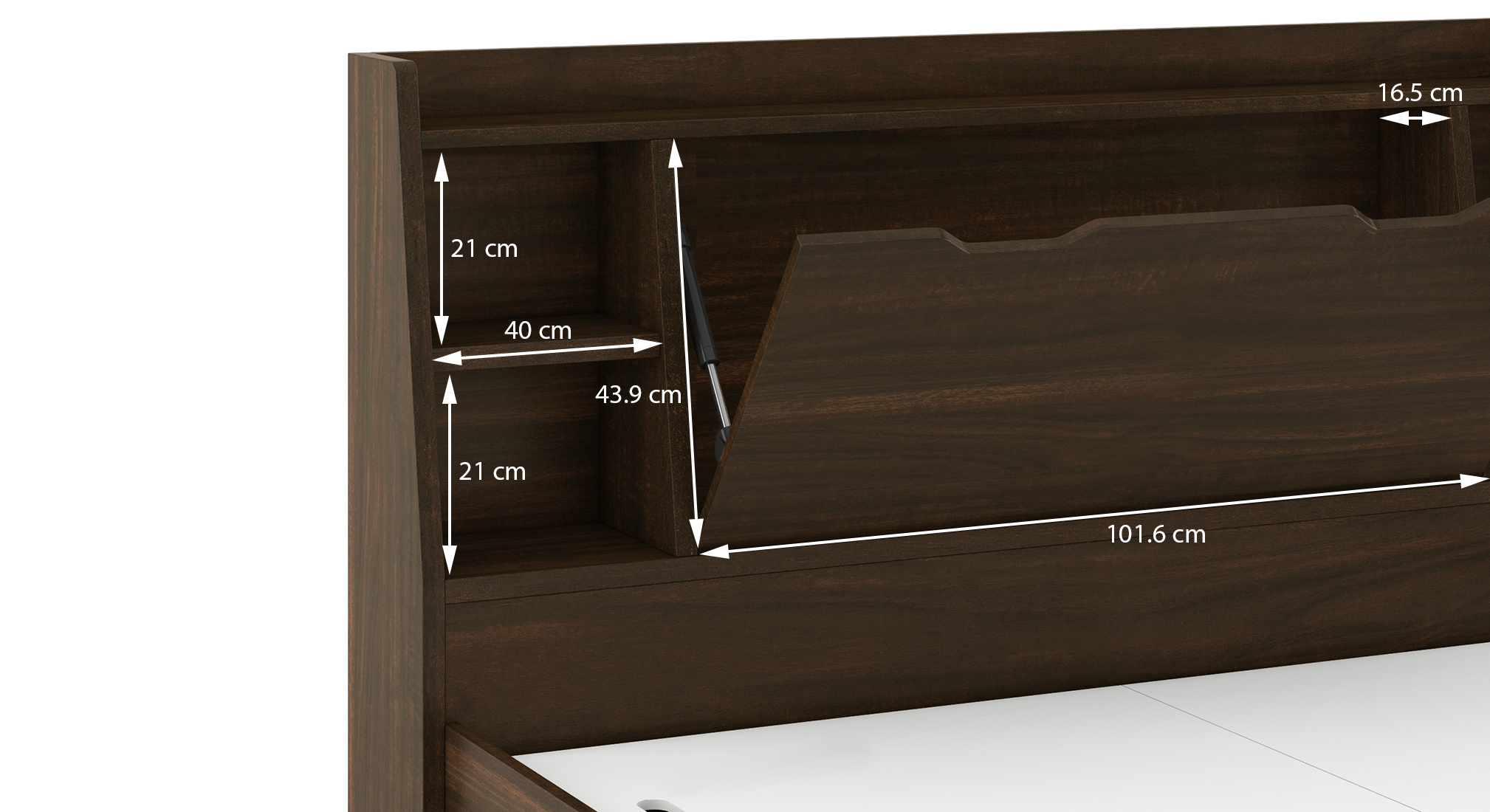 Scott storage bed size king finish californian walnut dim3