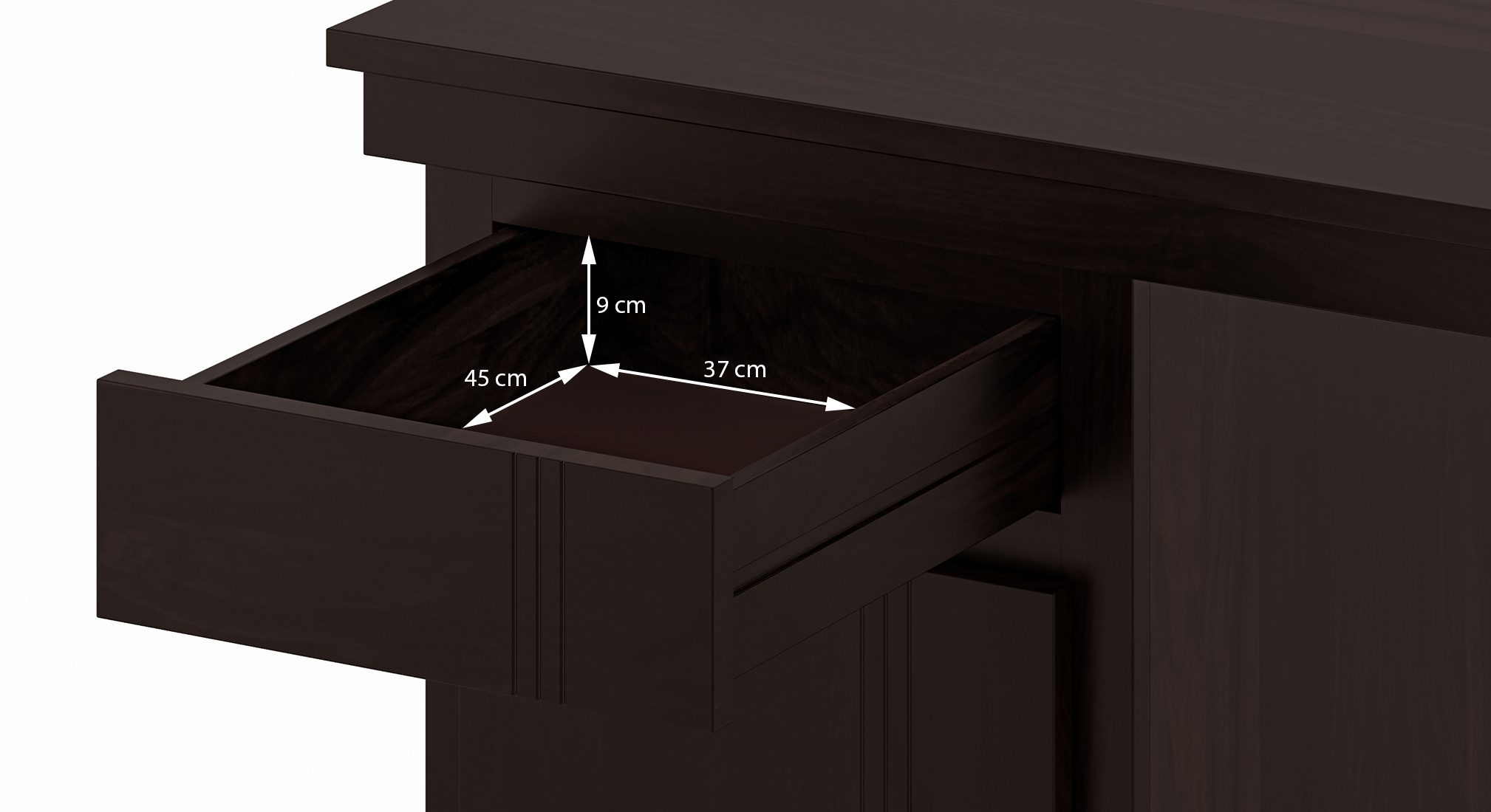 Bradbury desk mango mahogany siz large dim3