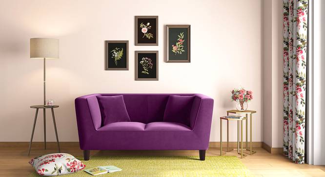 Janet Loveseat (Plumy Purple Velvet) by Urban Ladder - Full View Design 1 - 