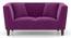 Janet Loveseat (Plumy Purple Velvet) by Urban Ladder - Front View Design 1 - 
