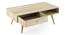 Ivara Coffee Table (Natural Finish) by Urban Ladder - Storage Image Top View Design 1 - 351352