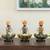 Brooklyn figurine set of 3 multicolor lp