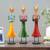 Jade figurine set of 3 multicolor lp