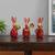 Sarah figurine set of 3 red lp