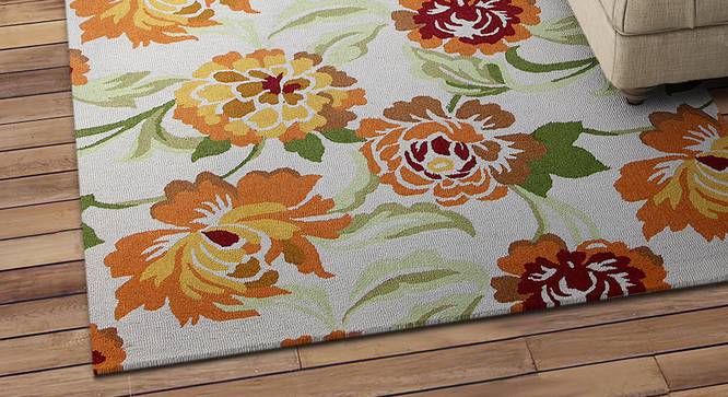 Ariella Carpet (Rectangle Carpet Shape, Ivory, 244 x 152 cm  (96" x 60") Carpet Size) by Urban Ladder - Design 1 Half View - 351969