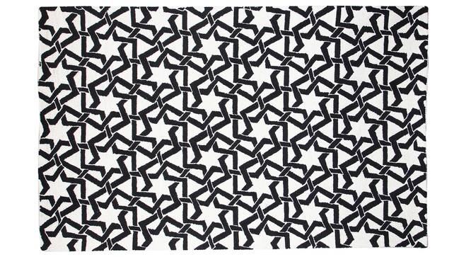 Andrea Carpet (Rectangle Carpet Shape, Black & White, 244 x 152 cm  (96" x 60") Carpet Size) by Urban Ladder - Front View Design 1 - 351971